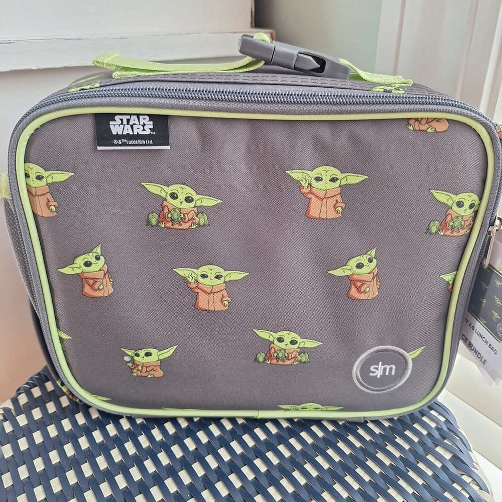 NEW Simple Modern Star Wars Hadley 2.0 Lunch Box 4-Piece Set Ice Pack Baby Yoda